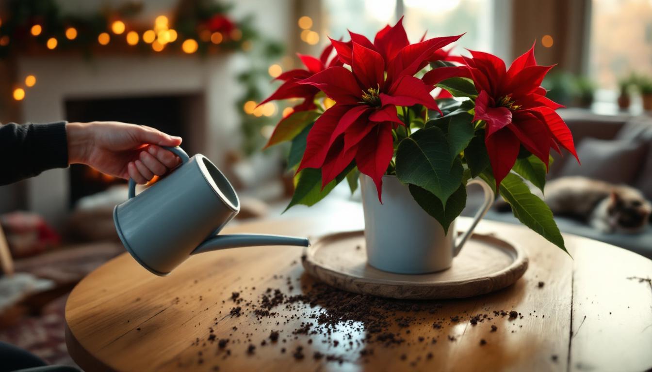 ontdek welke vergeten handeling ervoor zorgt dat je kerstplant na de feestdagen sterft en leer hoe je dit kunt voorkomen om je plant gezond te houden.