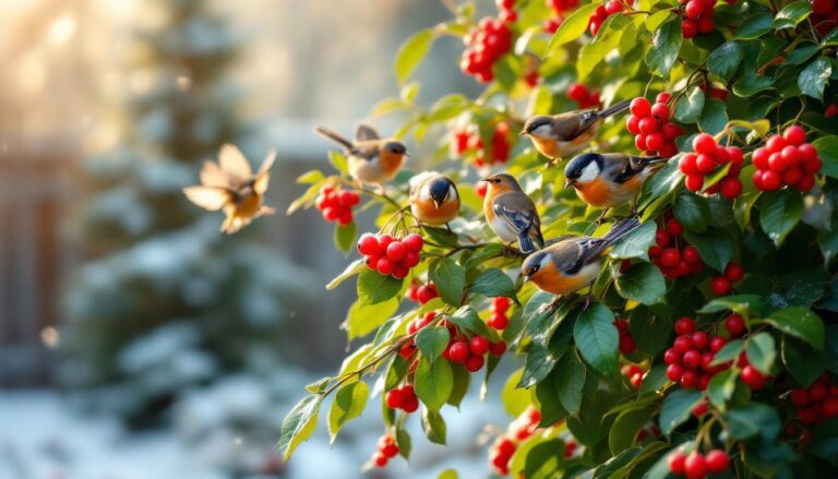 ontdek hoe deze kerstplant tuinvogels aantrekt en je tuin tijdens de feestdagen tot leven brengt.