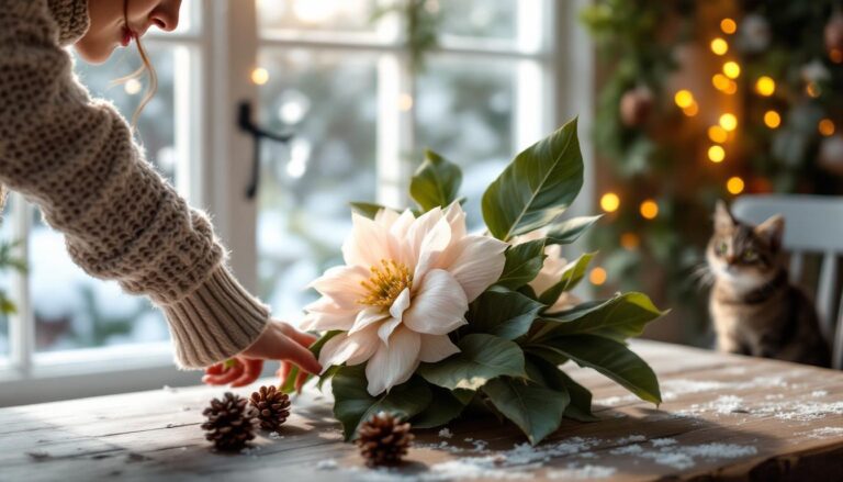 ontdek de elegante kerstroos die prachtig bloeit precies voor de feestdagen, zonder kerstster of kerstcactus.