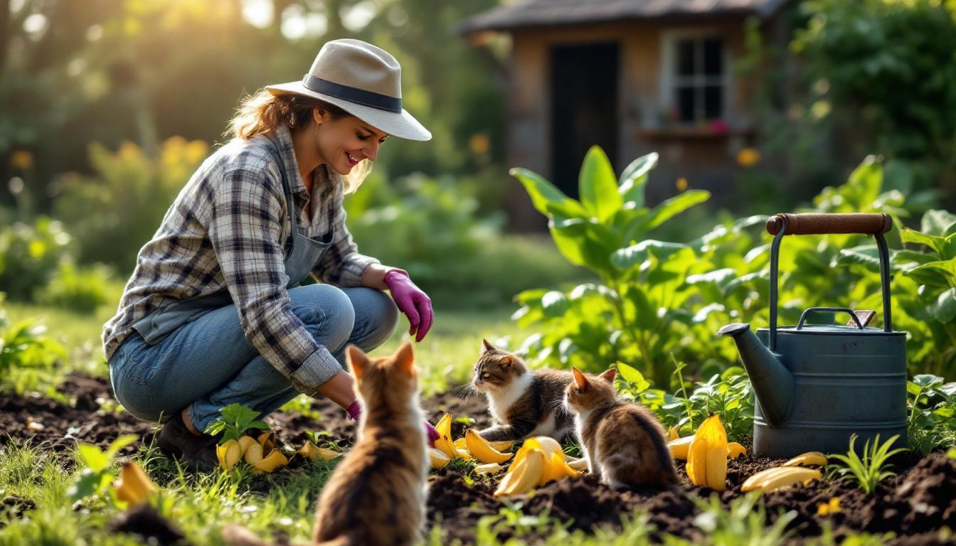 ontdek slimme tips om bananenschillen niet weg te gooien, maar ze nuttig te gebruiken in uw tuin voor een groenere en gezondere omgeving.
