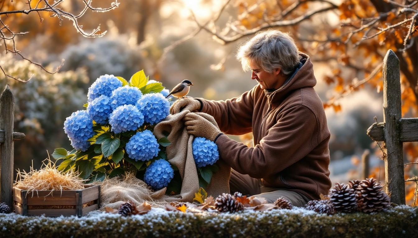 bescherm je hortensia's tegen vorst met natuurlijke materialen en vermijd het gebruik van noppenfolie. ontdek de beste methoden voor winterbescherming van je planten.