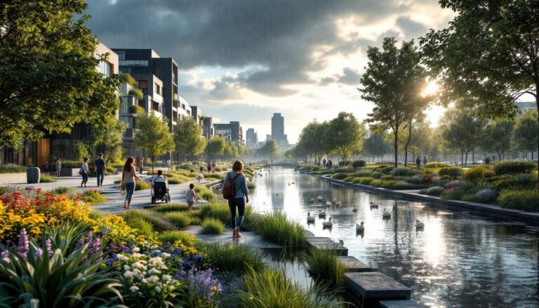 ontdek hoe stedelijke vergroening kan helpen bij het verminderen van wateroverlast en of het echt effectief is in het verbeteren van de stedelijke waterhuishouding.