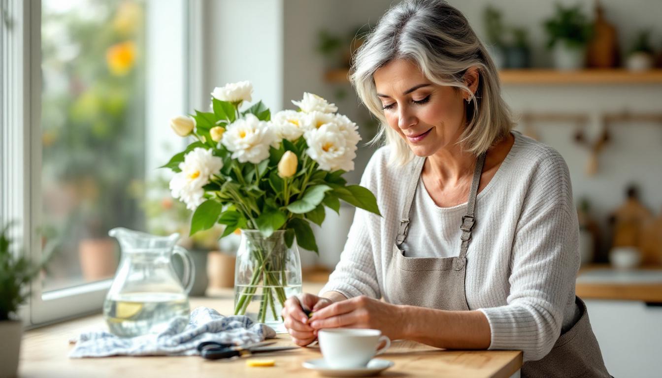 ontdek hoe je snijbloemen met een eenvoudige truc tot twee keer langer mooi blijven en je interieur langer verfraaien.