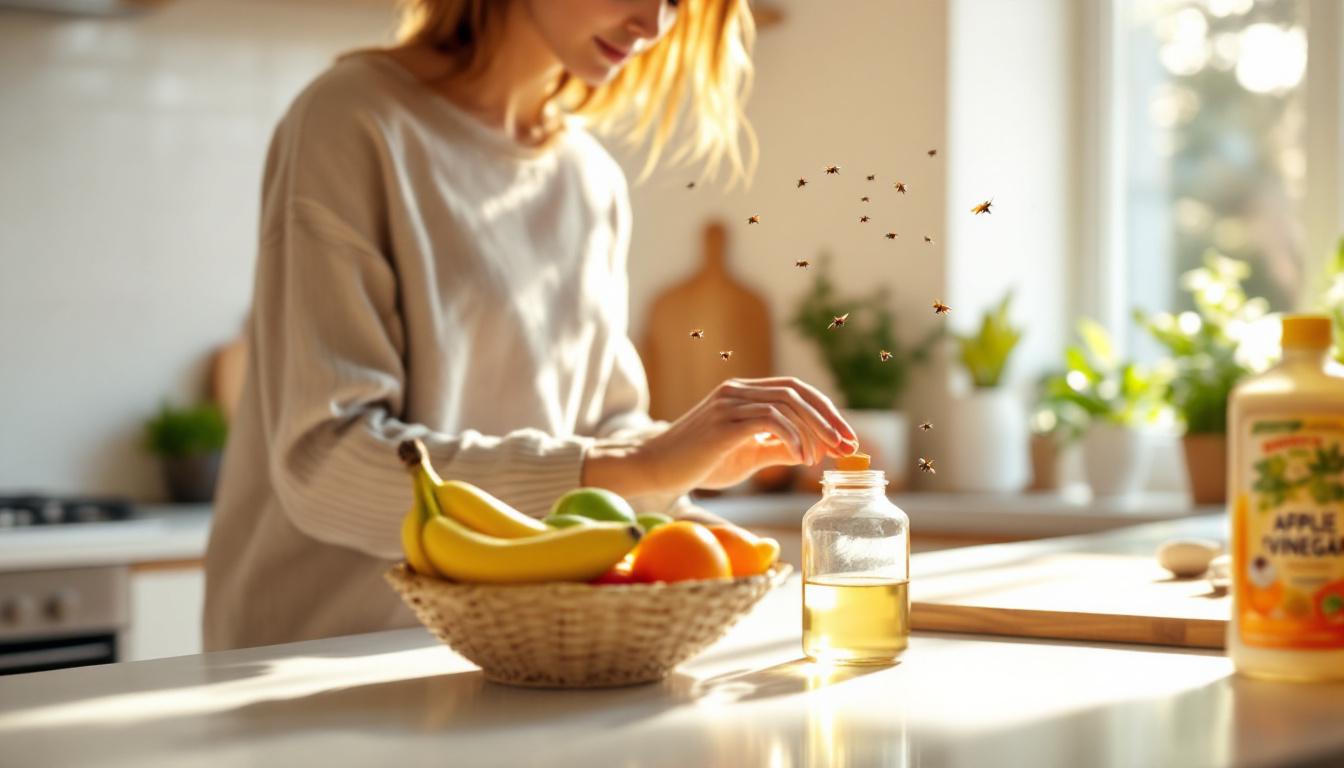 ontdek effectieve en natuurlijke methoden om fruitvliegjes uit je huis te houden zonder chemische sprays te gebruiken.