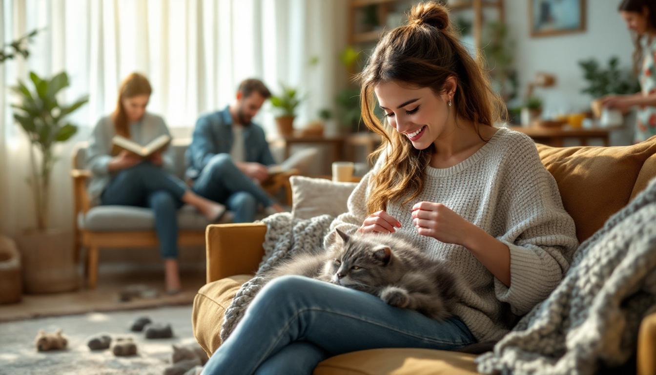 ontdek hoe katten hun favoriete baasje binnen het gezin kiezen, gebaseerd op wetenschappelijk onderzoek.
