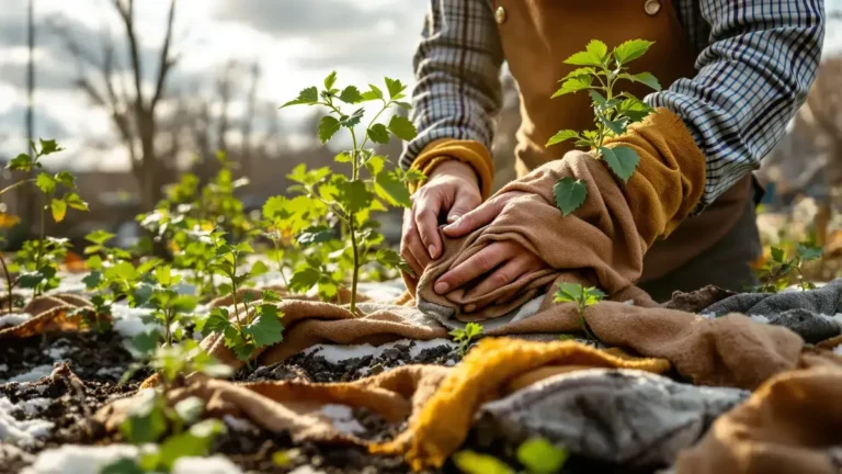 Bescherming tegen vorst: dit oude textiel werkt vaak beter dan een klassiek vliesdoek