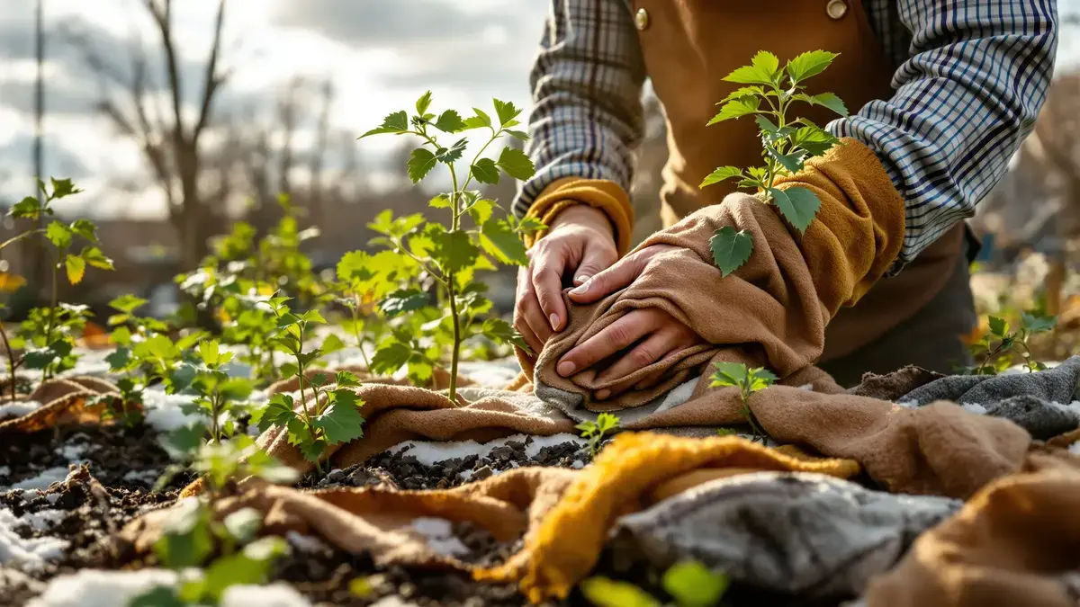 Bescherming tegen vorst: dit oude textiel werkt vaak beter dan een klassiek vliesdoek