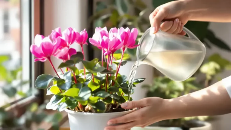 Cyclamen in een pot: de meest voorkomende gietfout doet de plant uiteindelijk verrotten