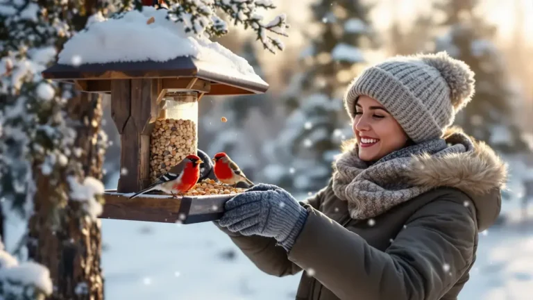 Een eenvoudig mengsel dat je vóór de vorst klaarmaakt, houdt roodborstjes de hele winter trouw.
