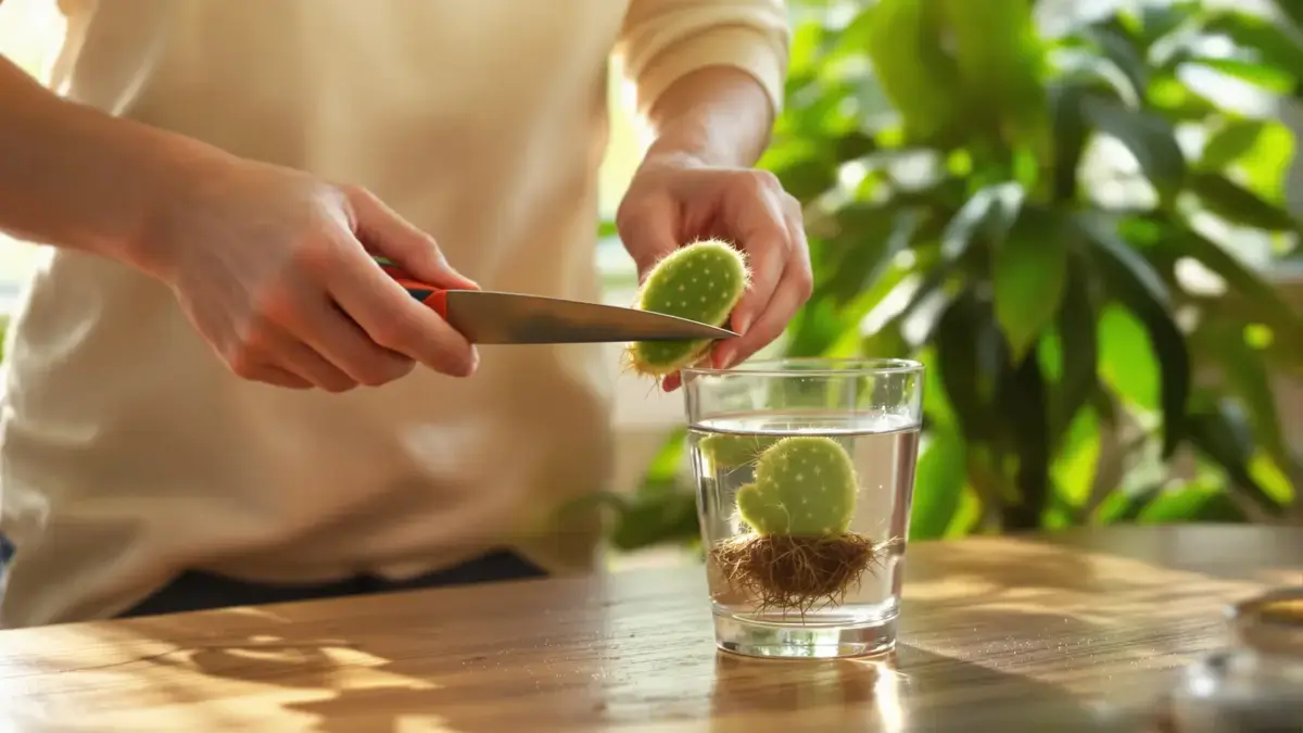 Kerstcactus: de methode met water om er aan de lopende band stekjes van te maken zonder materiaal