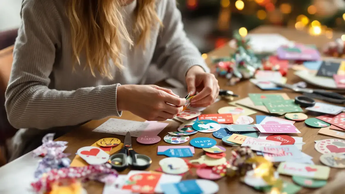Kerstkaarten: met dit slimme hergebruik maak je gratis mooie cadeaulabels