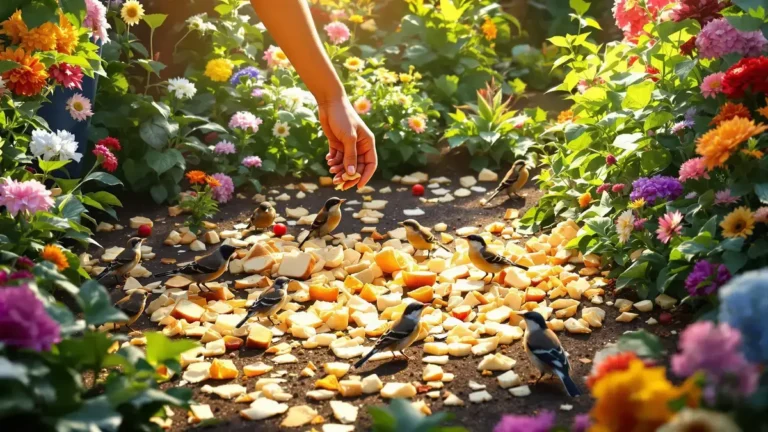 Deze keukenresten worden een waar festijn voor de tuinvogels