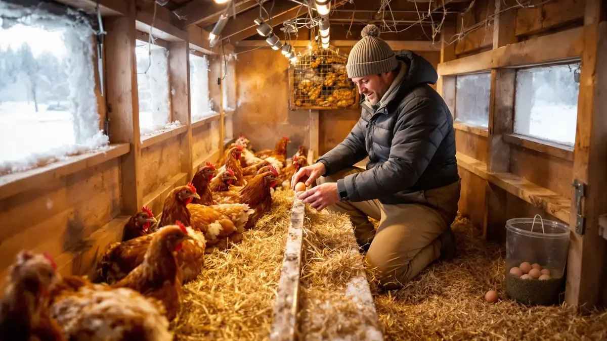 Kippen in de winter: de vergeten aanpassing en de essentiële rantsoenen die de eierproductie weer op gang brengen