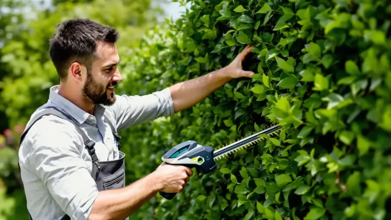 Toekomstige krachtige heggenscharen op steel richten zich op tuinen met moeilijk bereikbare hagen