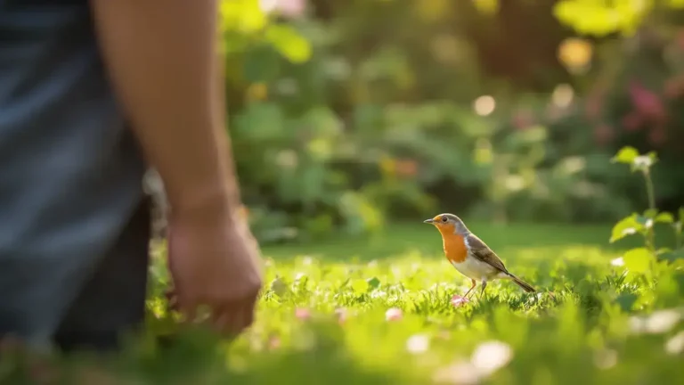 Wanneer een roodborstje naar u toe komt, is dit gedrag nooit zonder betekenis.