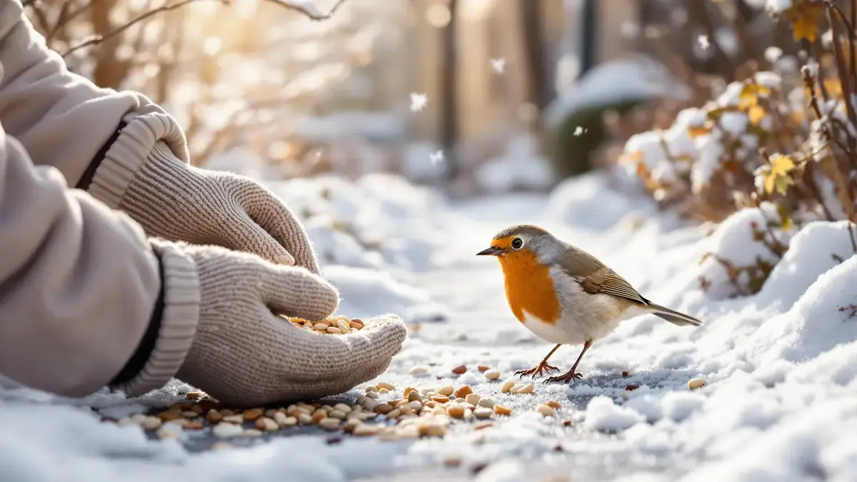 Roodborstjes in de tuin: leg vanavond dit voedsel voor een paar cent neer dat de meeste mensen in de winter vergeten