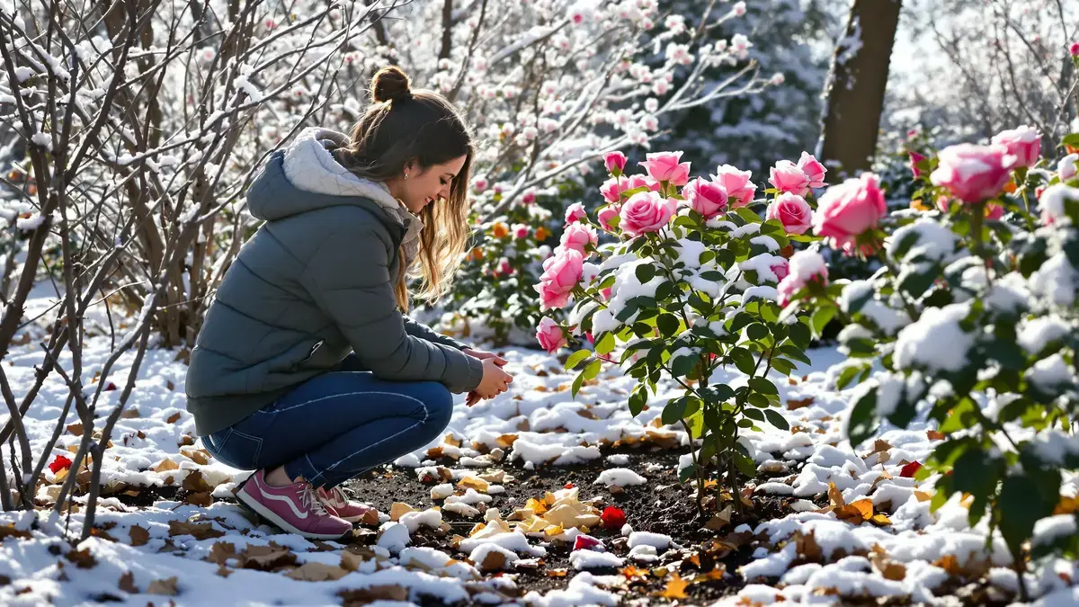Rozen in de winter: dit aan de voet begraven overblijfsel van het ontbijt verandert de bloei in het voorjaar