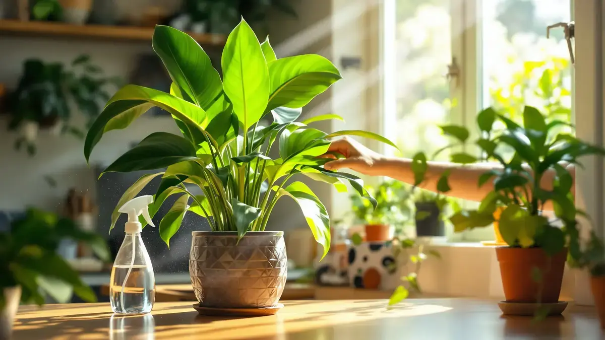 Deze tropische plant gedijt vooral in vochtige, gunstig gelegen ruimtes