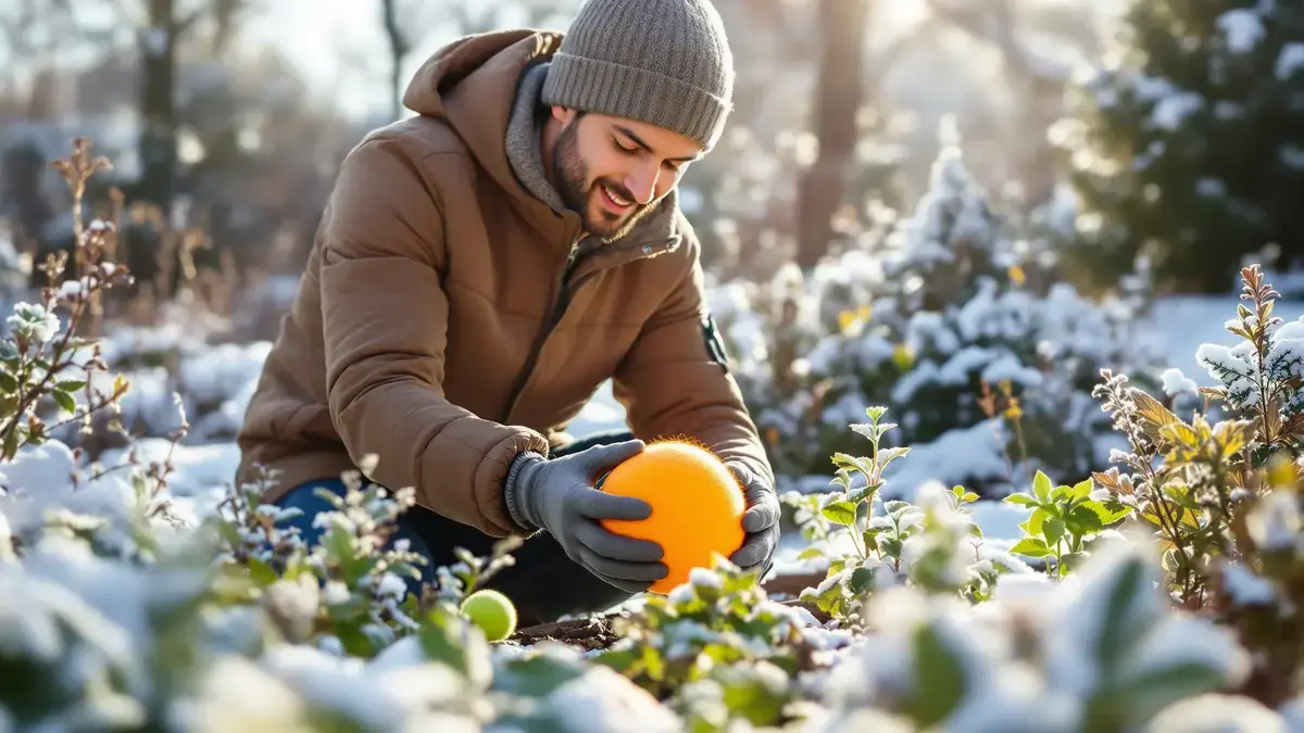 Waarom sommige tuiniers de hele winter een tennisbal op een specifieke plek in de tuin plaatsen
