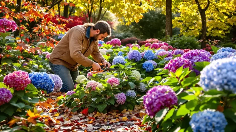 Voor de vorst bepaalt een gerichte ingreep de toekomstige bloei van hortensia’s