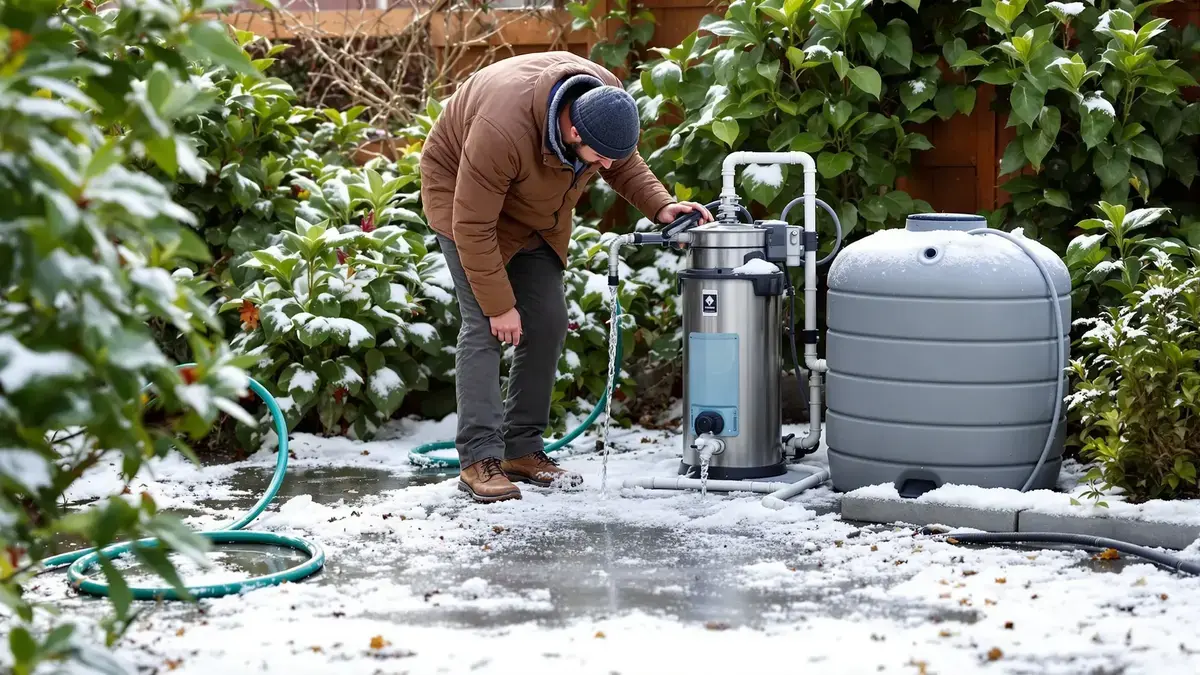Wateropvang: dit eenvoudige materiaal voorkomt verliezen door vorst tot 1000 liter